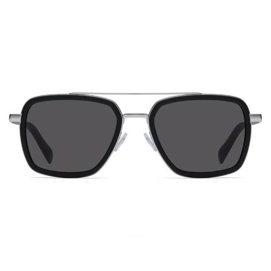 Hugo Boss Grey Navigator Men Sunglasses 0306/S 0003/IR 53